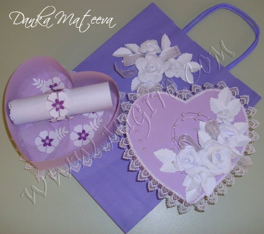 Скрапбук сватбена кутийка 8