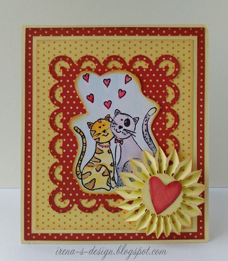 Любовта е ръчно изработена картичка скрапбукинг