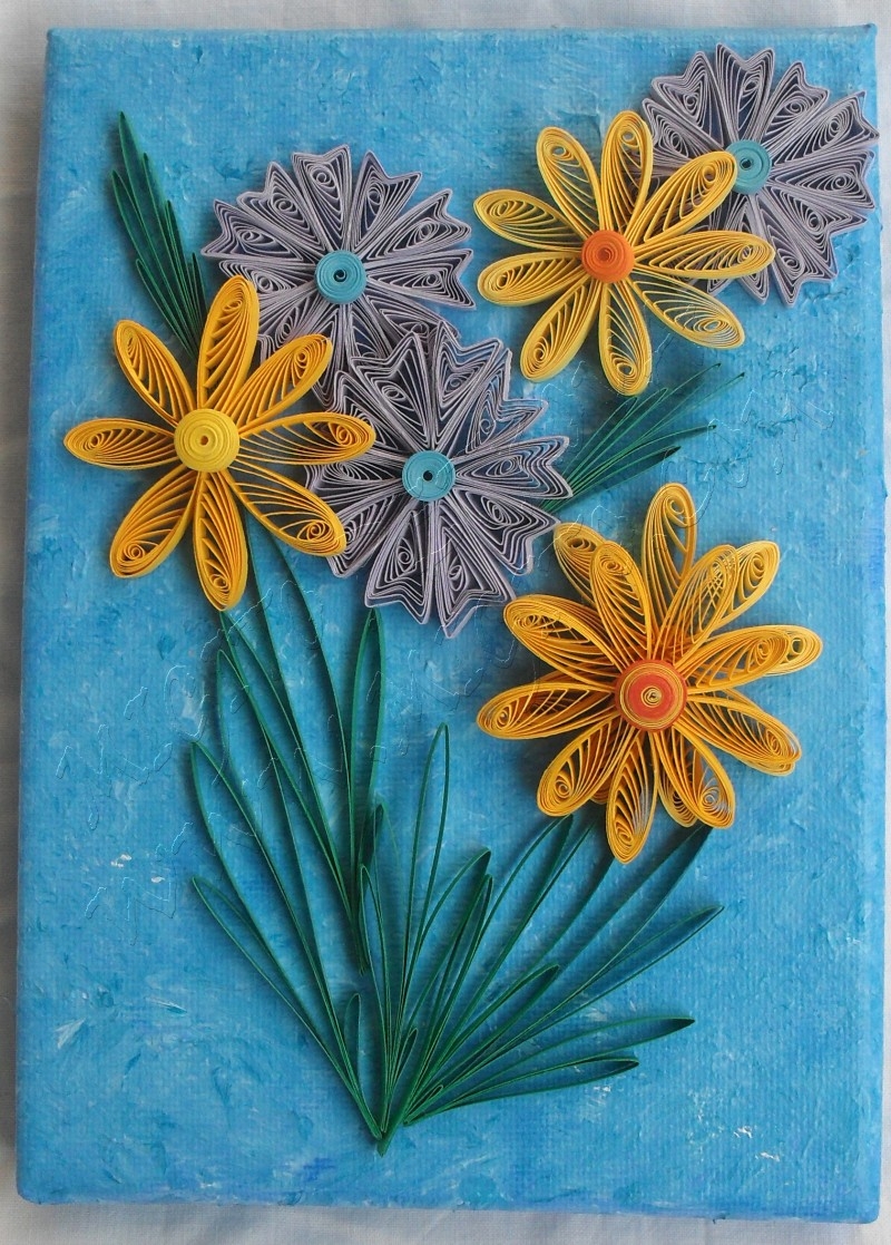 На полето пано с квилинг