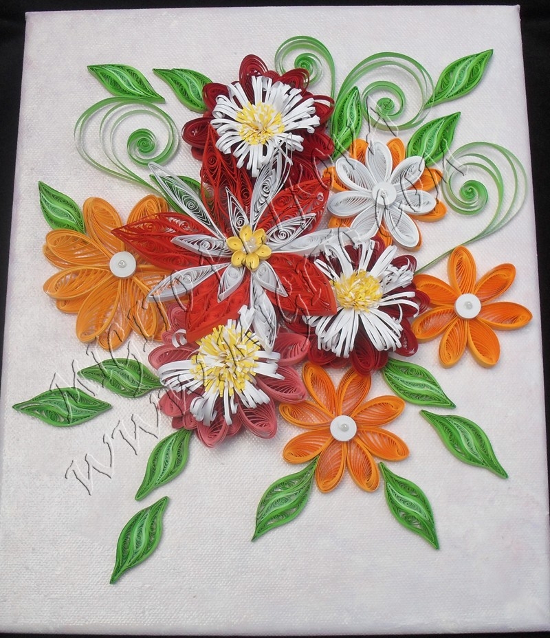 Quilling flower 6